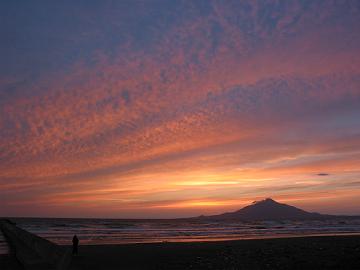日本海の夕日（9月9日）