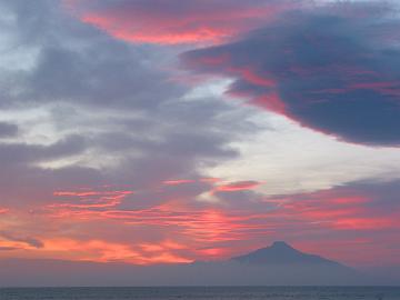 日本海の夕日（８月３１日）