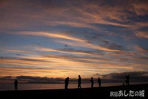 利尻島と８月８日の空